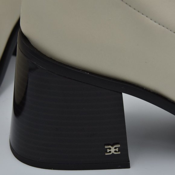 Sam Edelman Wells Zip-Up Block Heel Fashion Boots, Modern Ivory, Women's Size 10 - Picture 12 of 16